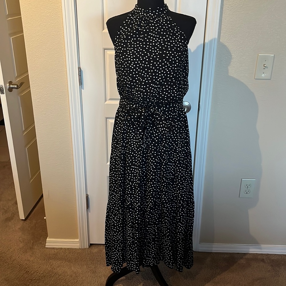 Super Cute Polka Dot Halter Dress